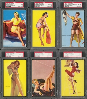 1952-54 Exhibit "Calendar Girls II" PSA-Graded Near Set (31/32)